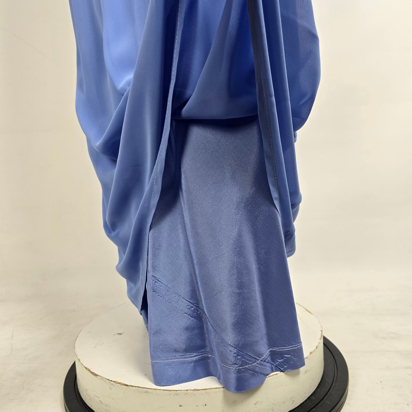 Vintage Reitmans Blue Chiffon Overlay Maxi Event Dress Size 11