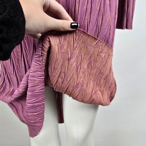 Zara Pink Pleated Midi Dress Size M