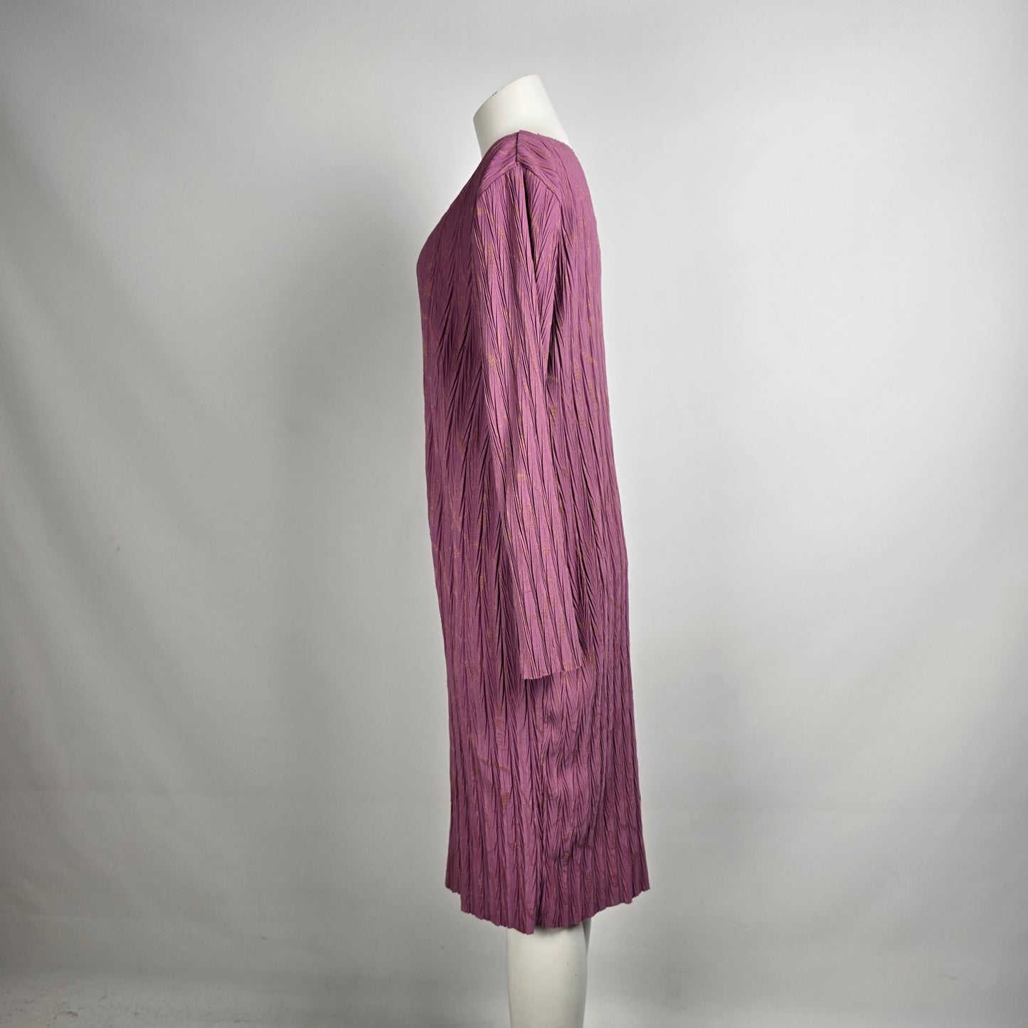 Zara Pink Pleated Midi Dress Size M