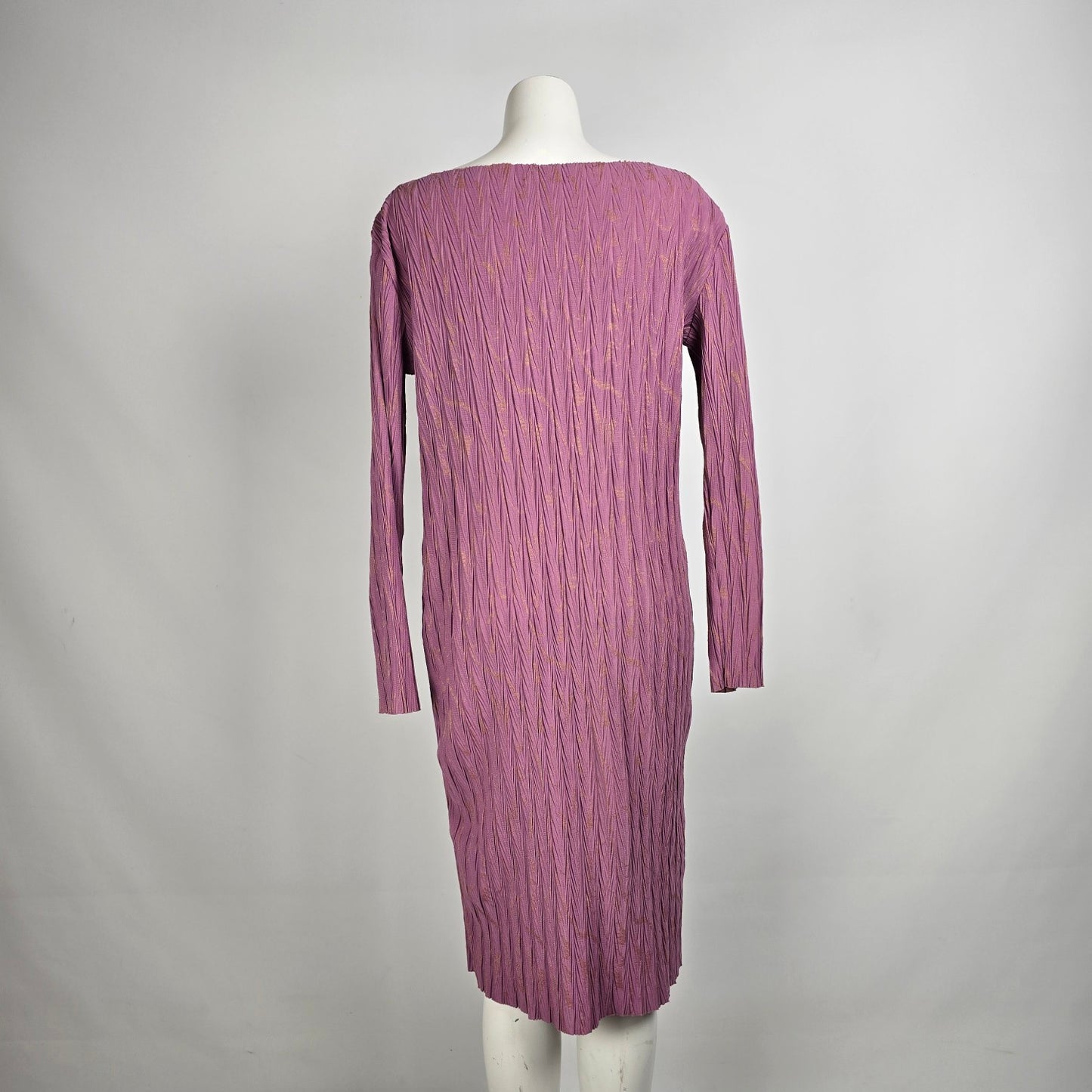 Zara Pink Pleated Midi Dress Size M
