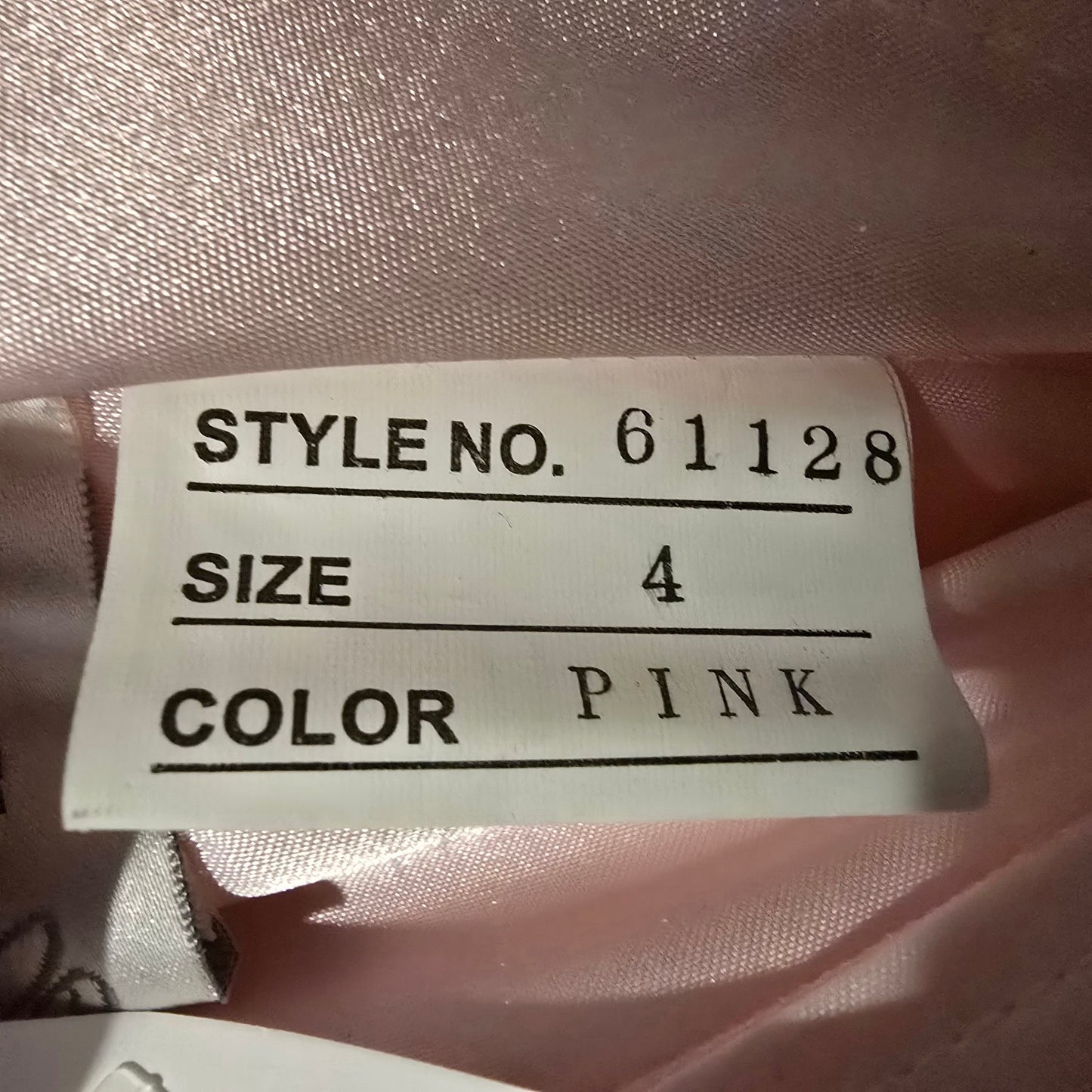 Tiffany Pink Rhinestone Tulle Grad Event Gown Size 4