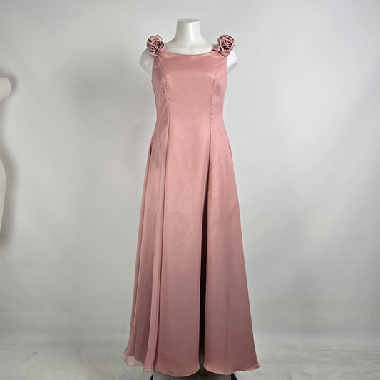 Vintage Pink Floral Detail Event Dress Size S/M