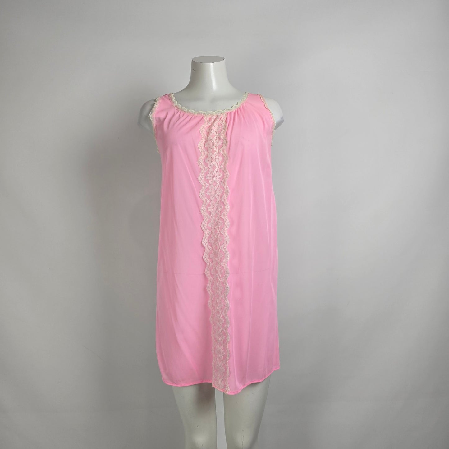 Vintage Pink Night Gown & House Coat Set Size S