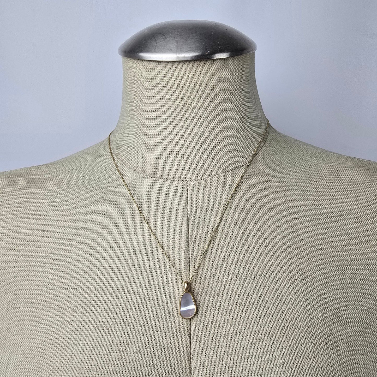 Cabi Gold Abalone Delicate Pendant Necklace