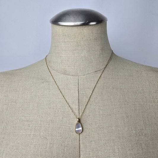 Cabi Gold Abalone Delicate Pendant Necklace