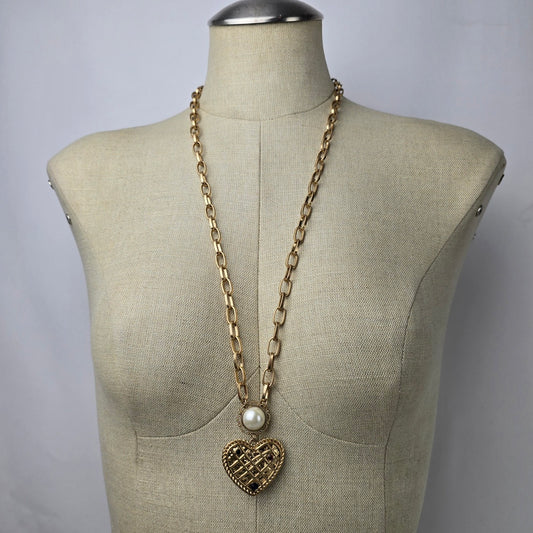 Cabi Gold CZ Heart of Gold Necklace