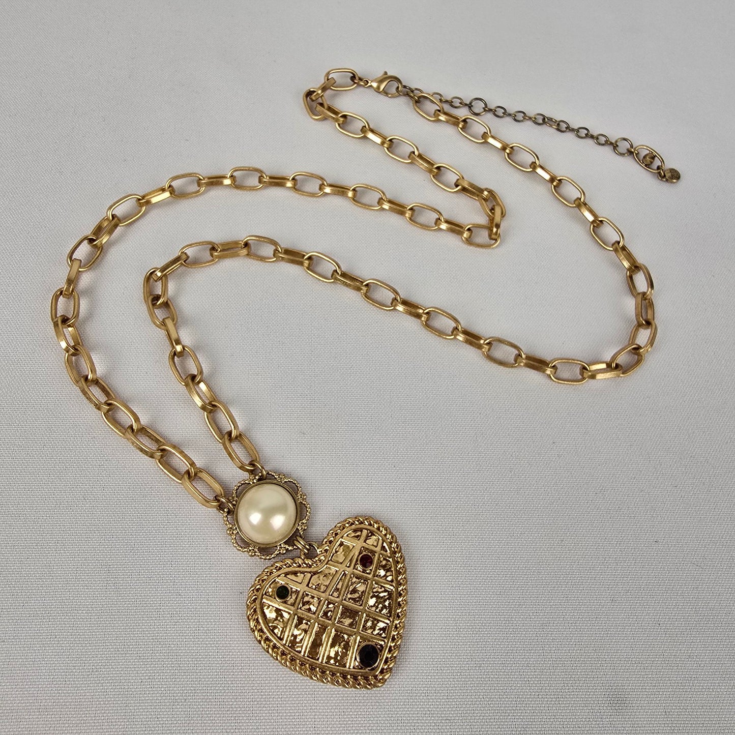 Cabi Gold CZ Heart of Gold Necklace