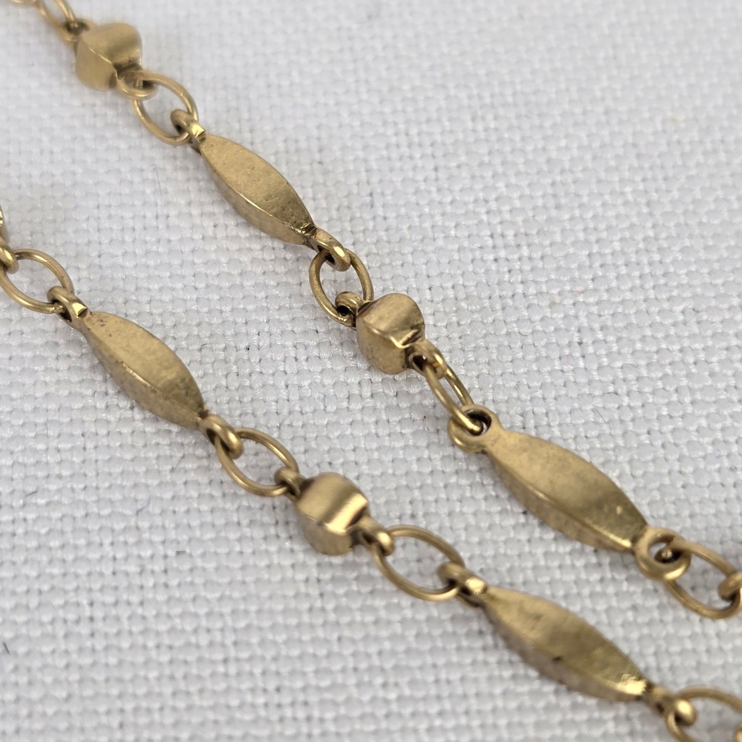 Cabi Gold & Pink Charm Long Necklace