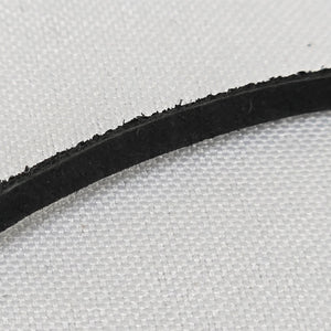 Bauxo Black Leather Pendant Choker Necklace