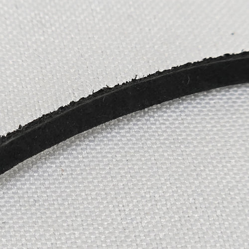Bauxo Black Leather Pendant Choker Necklace