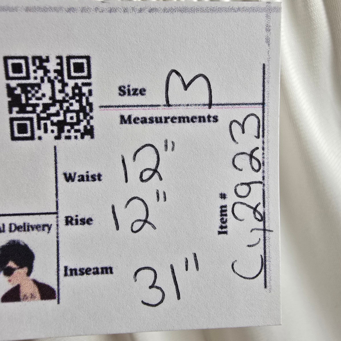 Vintage Sears White Lace Bottom Lingerie Pants Size S/M