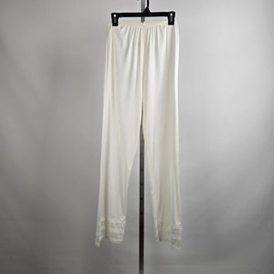 Vintage Sears White Lace Bottom Lingerie Pants Size S/M