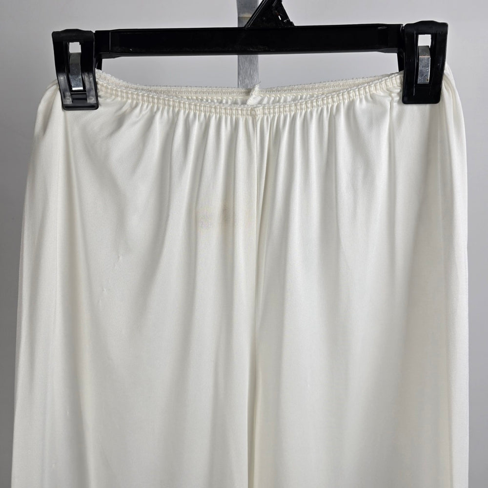 Vintage Sears White Lace Bottom Lingerie Pants Size S/M