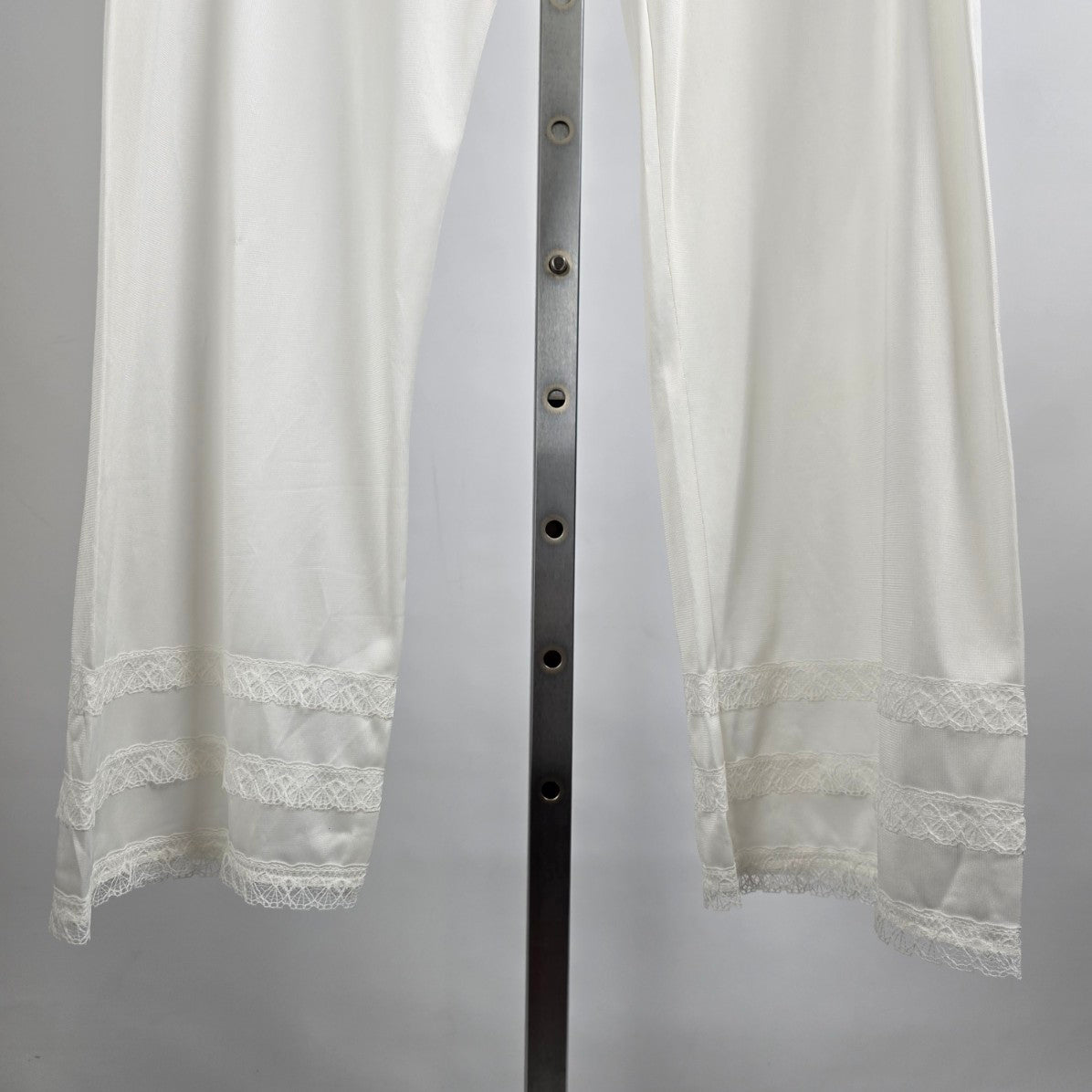 Vintage Sears White Lace Bottom Lingerie Pants Size S/M