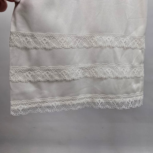 Vintage Sears White Lace Bottom Lingerie Pants Size S/M