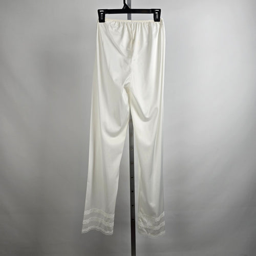 Vintage Sears White Lace Bottom Lingerie Pants Size S/M