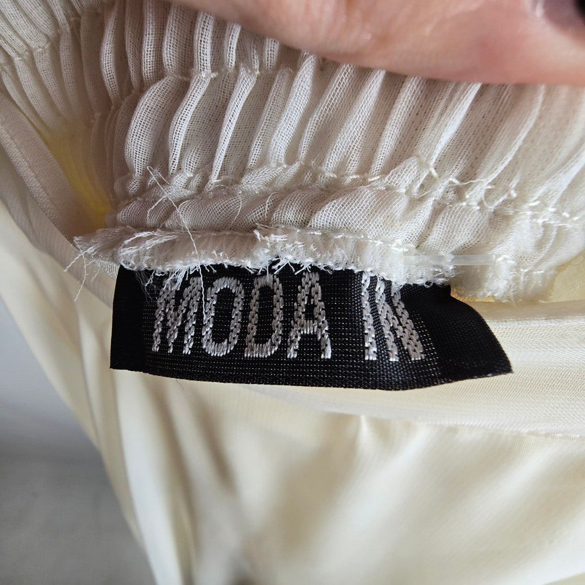 Vintage White Chiffon Long Maxi Skirt Size XS/S