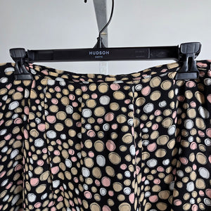 Vintage Conrad Collection Black & Pink Bubble Print Skirt Size 12