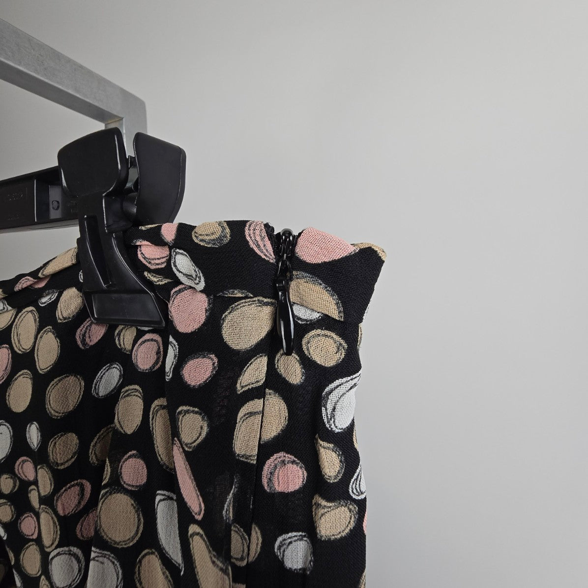 Vintage Conrad Collection Black & Pink Bubble Print Skirt Size 12