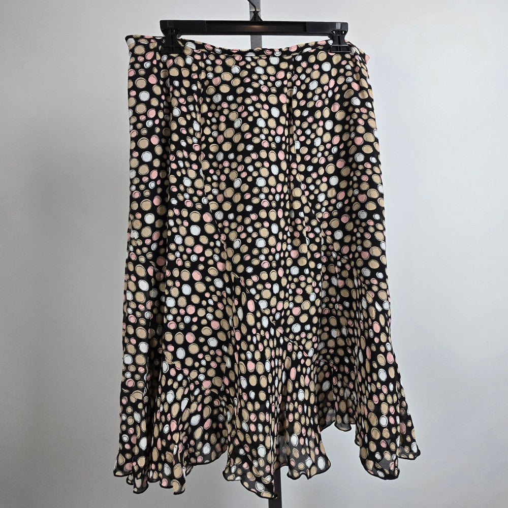 Vintage Conrad Collection Black & Pink Bubble Print Skirt Size 12