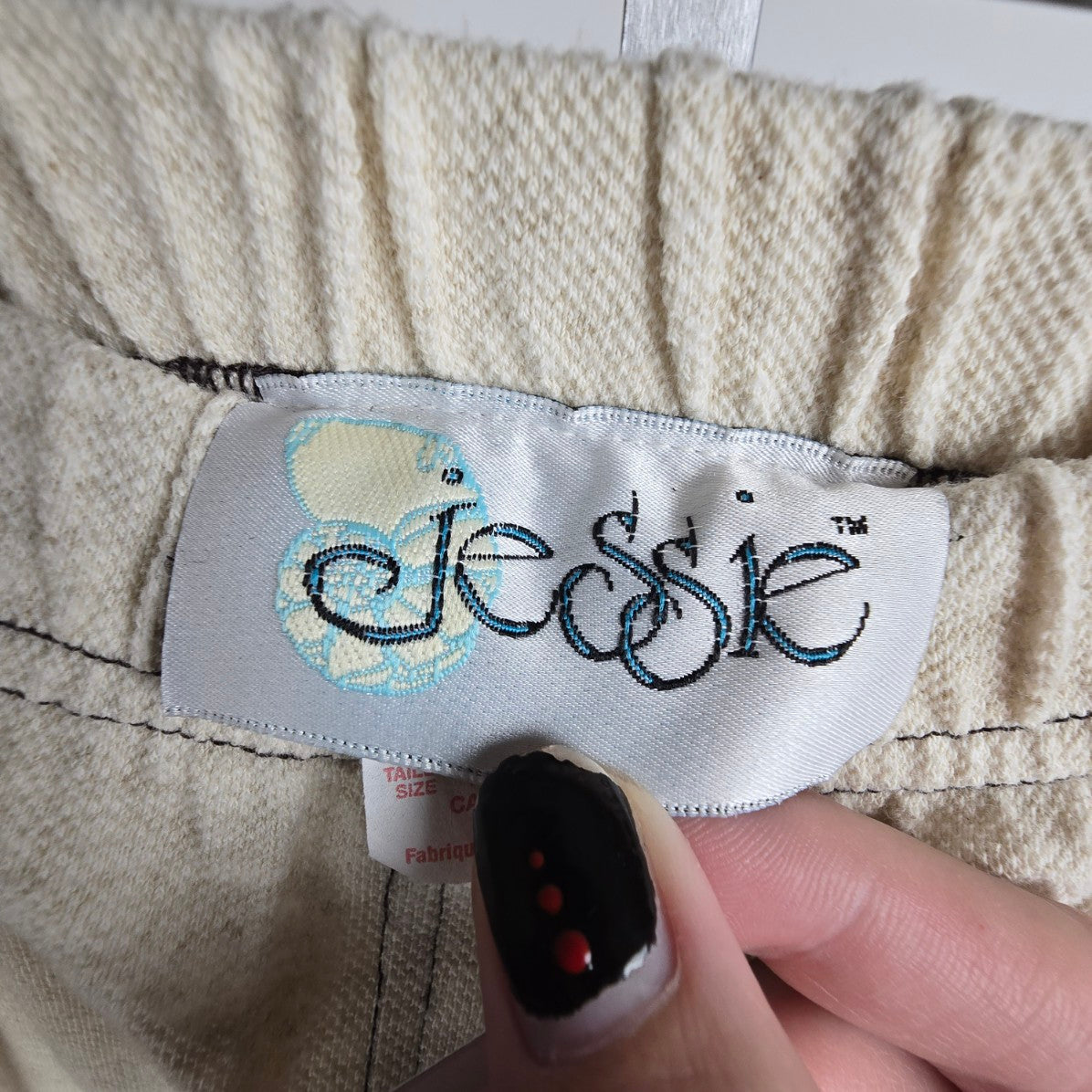 Vintage Jessie Cotton Cream Button Up Midi Skirt Size 10