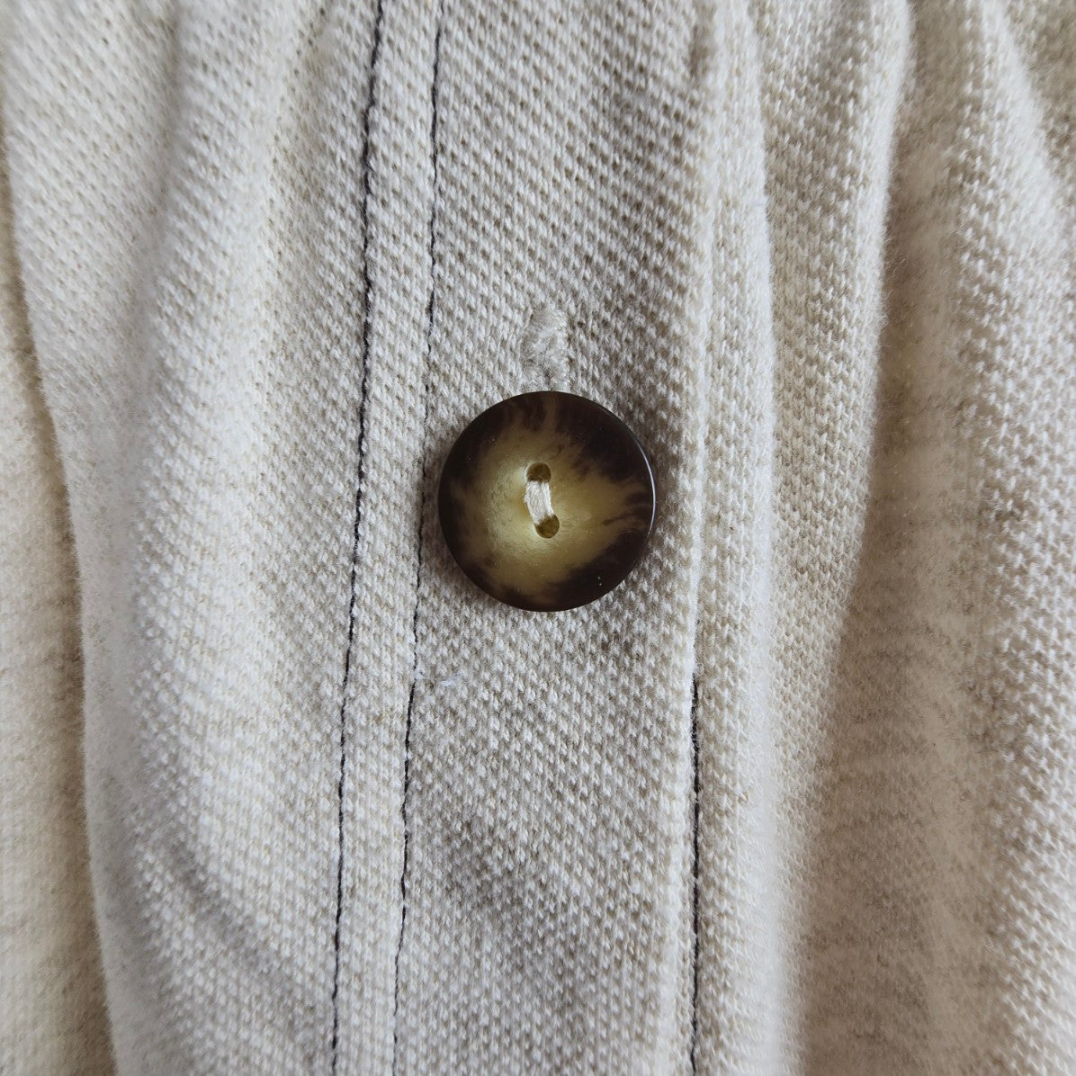 Vintage Jessie Cotton Cream Button Up Midi Skirt Size 10