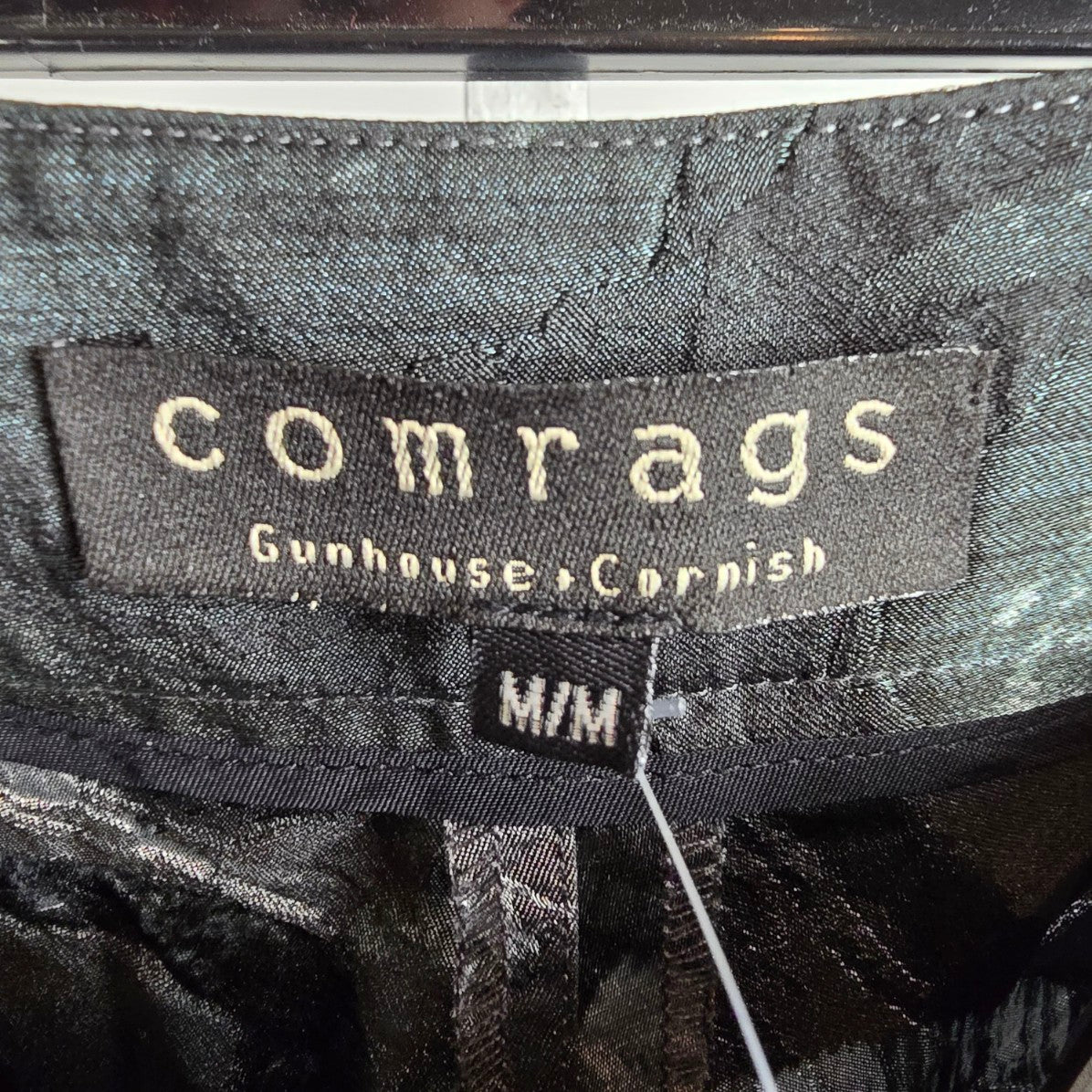 Comrags Black & Grey Graphic Print Pants Size M