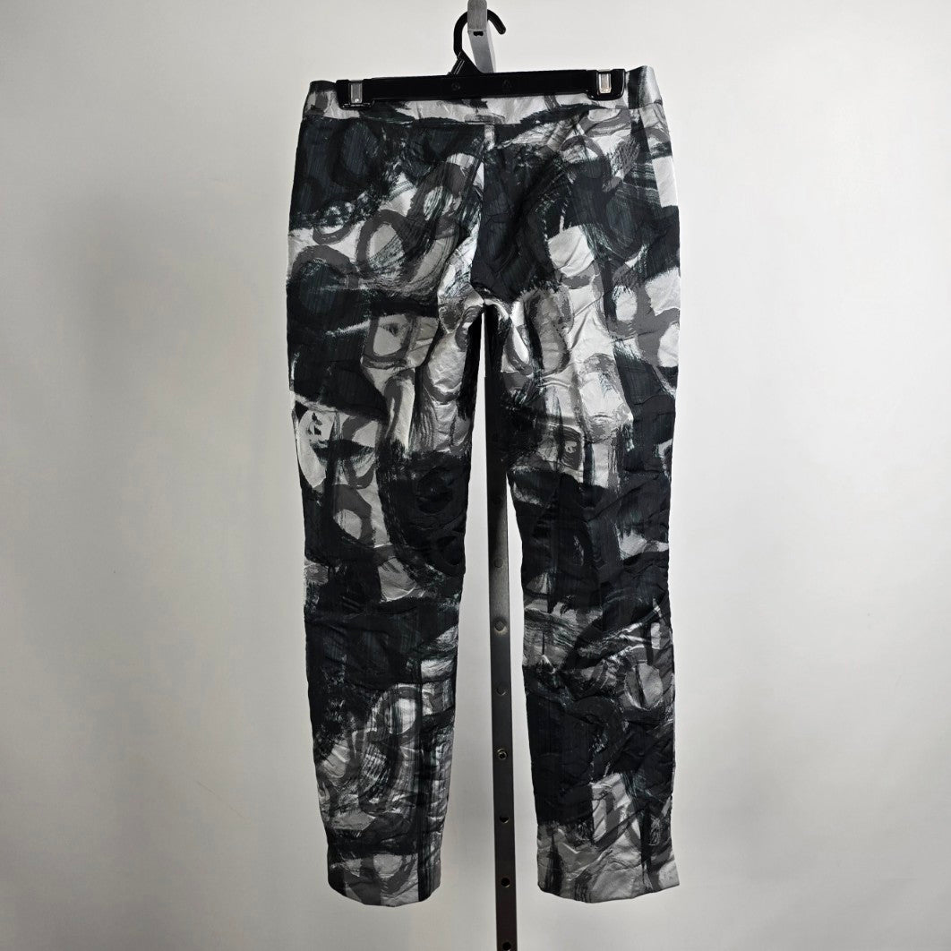 Comrags Black & Grey Graphic Print Pants Size M