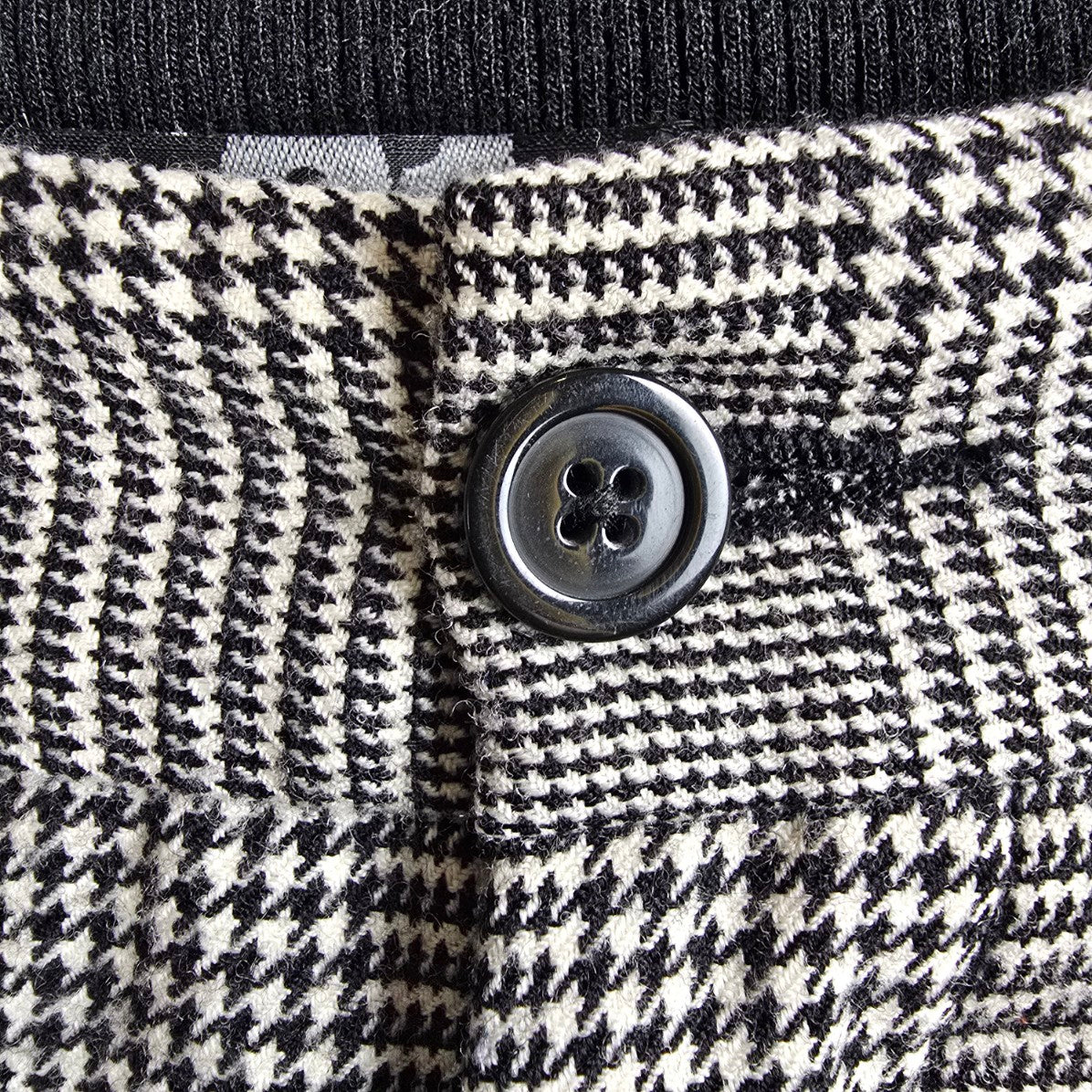 Le 31 Black Houndstooth Jogger Pants Size 34