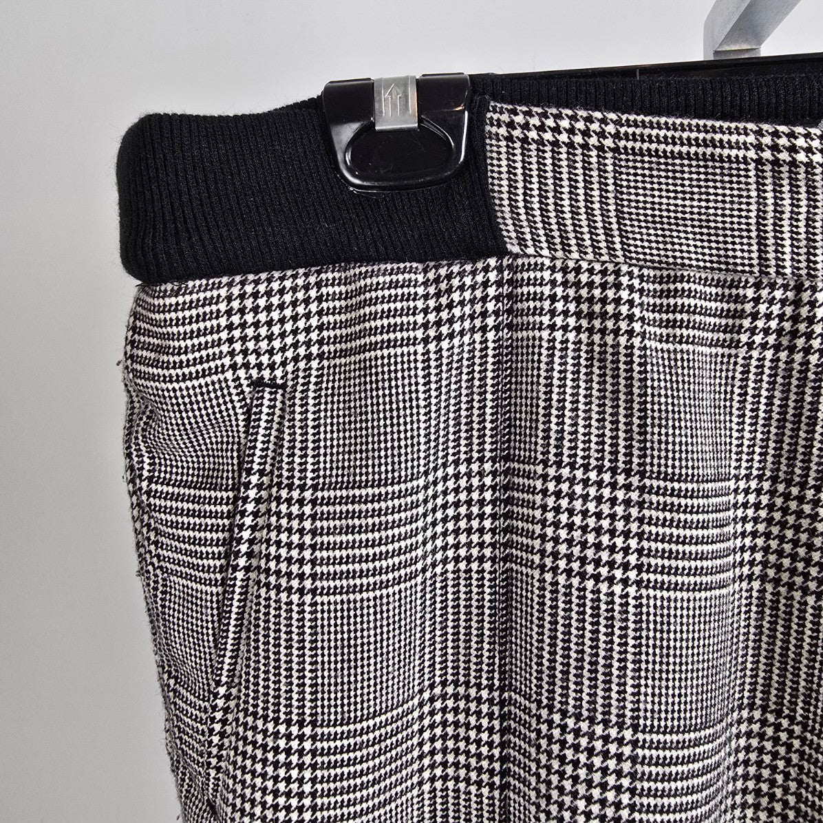 Le 31 Black Houndstooth Jogger Pants Size 34