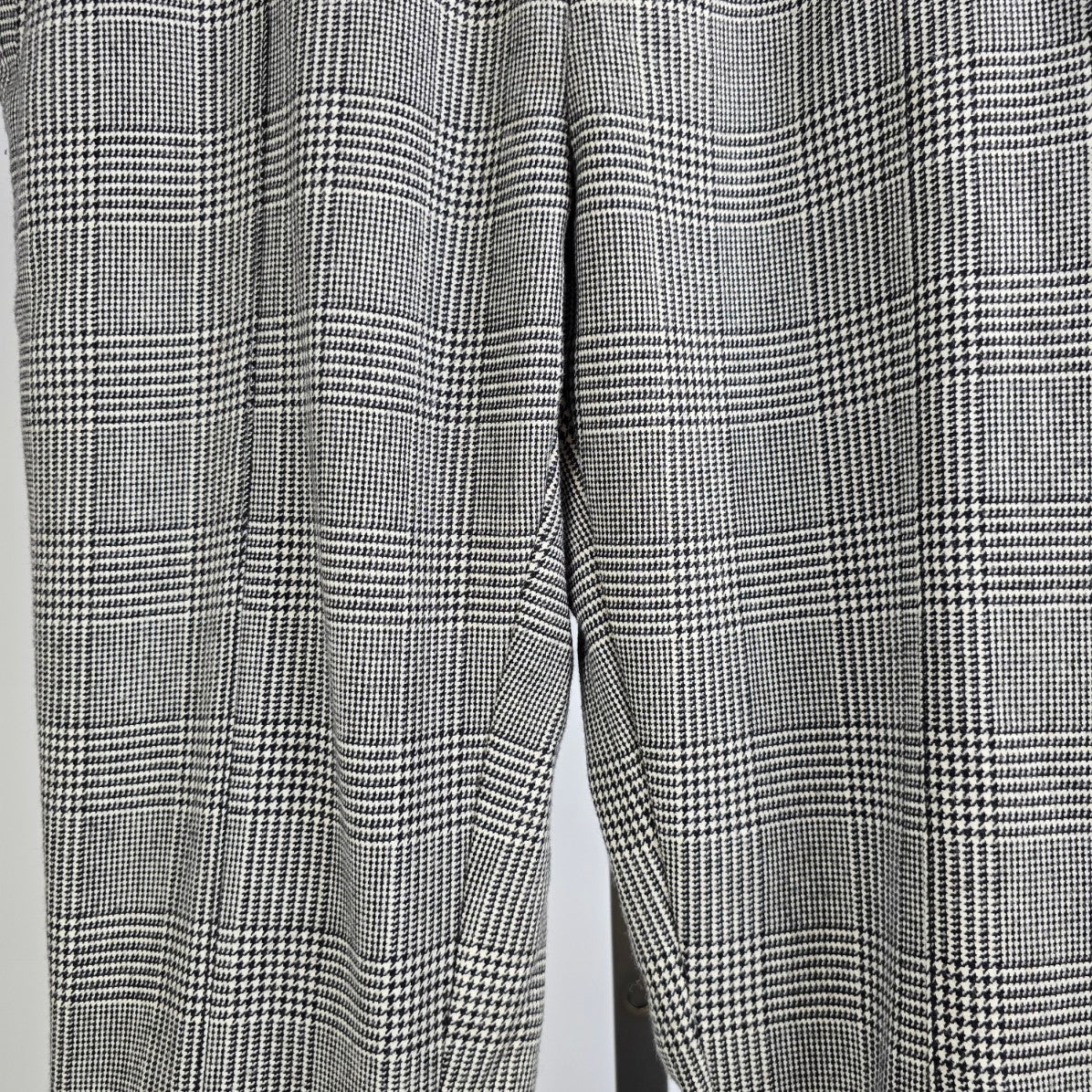Le 31 Black Houndstooth Jogger Pants Size 34