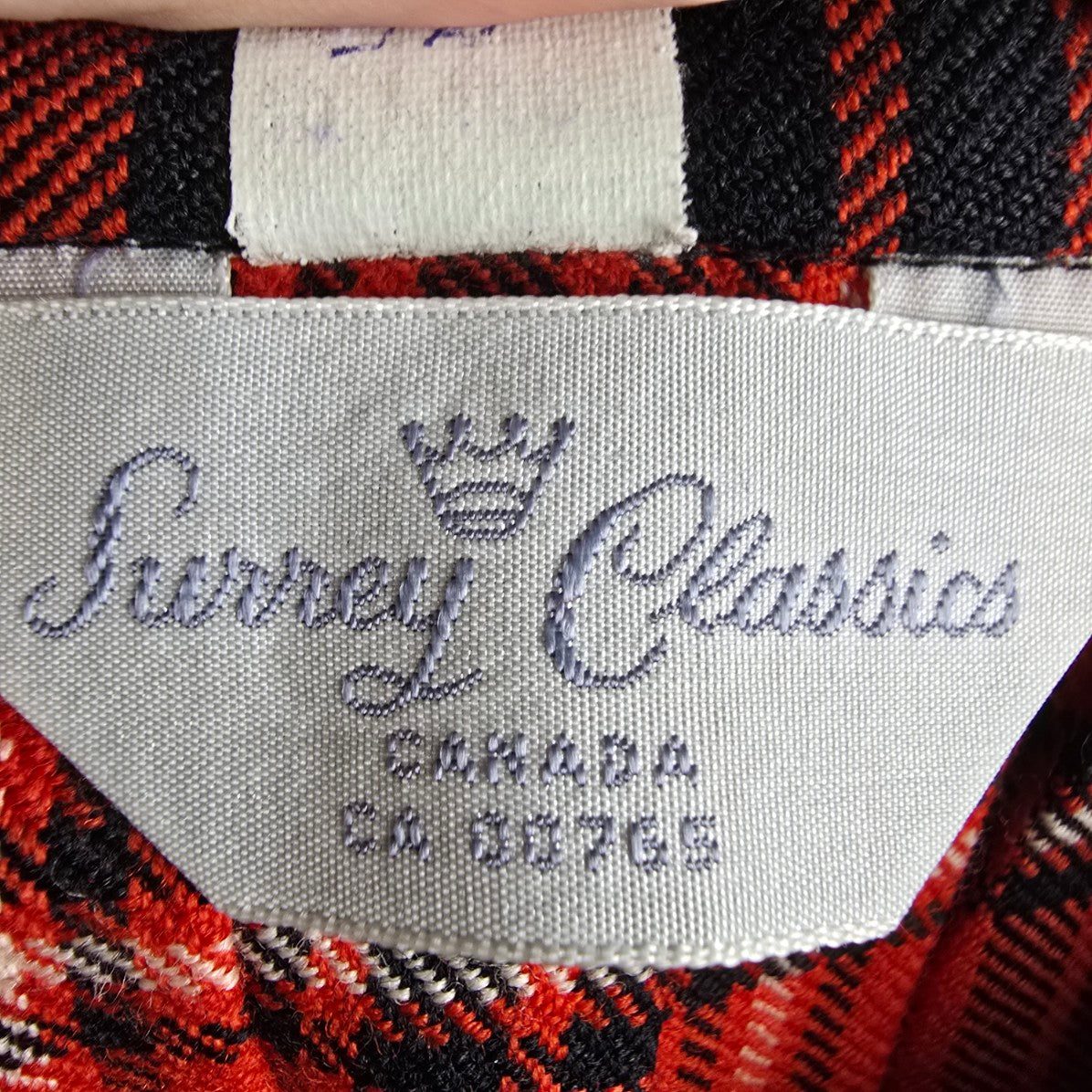 Vintage Surrey Classics 100% Wool Red And Black Plaid Kilt Skirt Size M/L