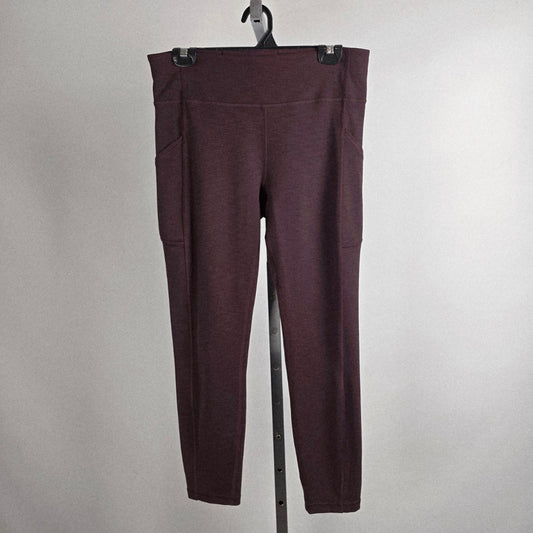 Lululemon Burgundy Cropped Legging Size 10
