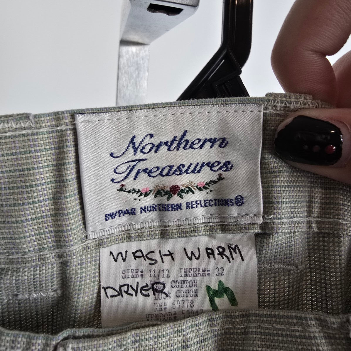 Vintage Northern Treasures Grey Trouser Pants Size 11/12