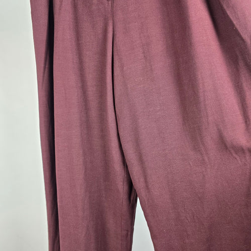Vintage Jones Wear Burgundy Trouser Pants Size 12