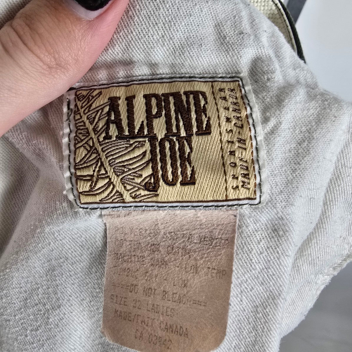 Vintage Alpine Joe Green Cotton Khaki Pants Size 32