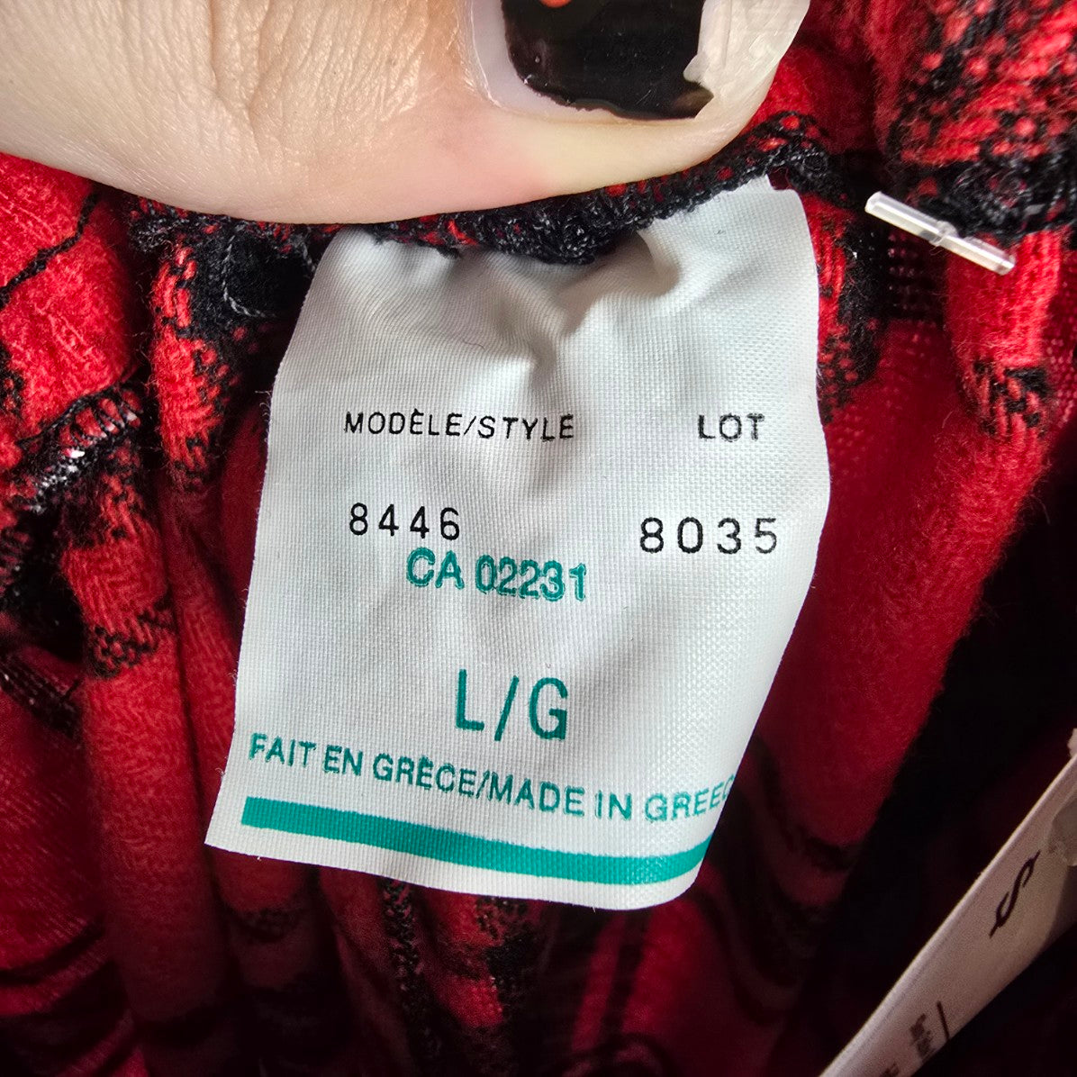 Vintage New View Red Plaid Wool Straight Leg Pants Size M/L