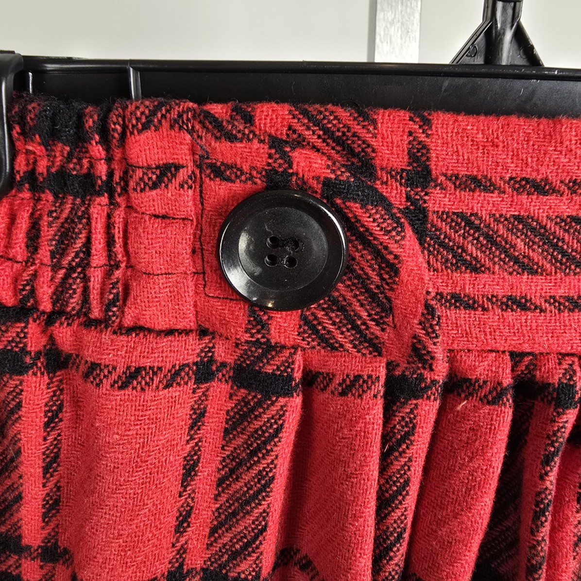 Vintage New View Red Plaid Wool Straight Leg Pants Size M/L