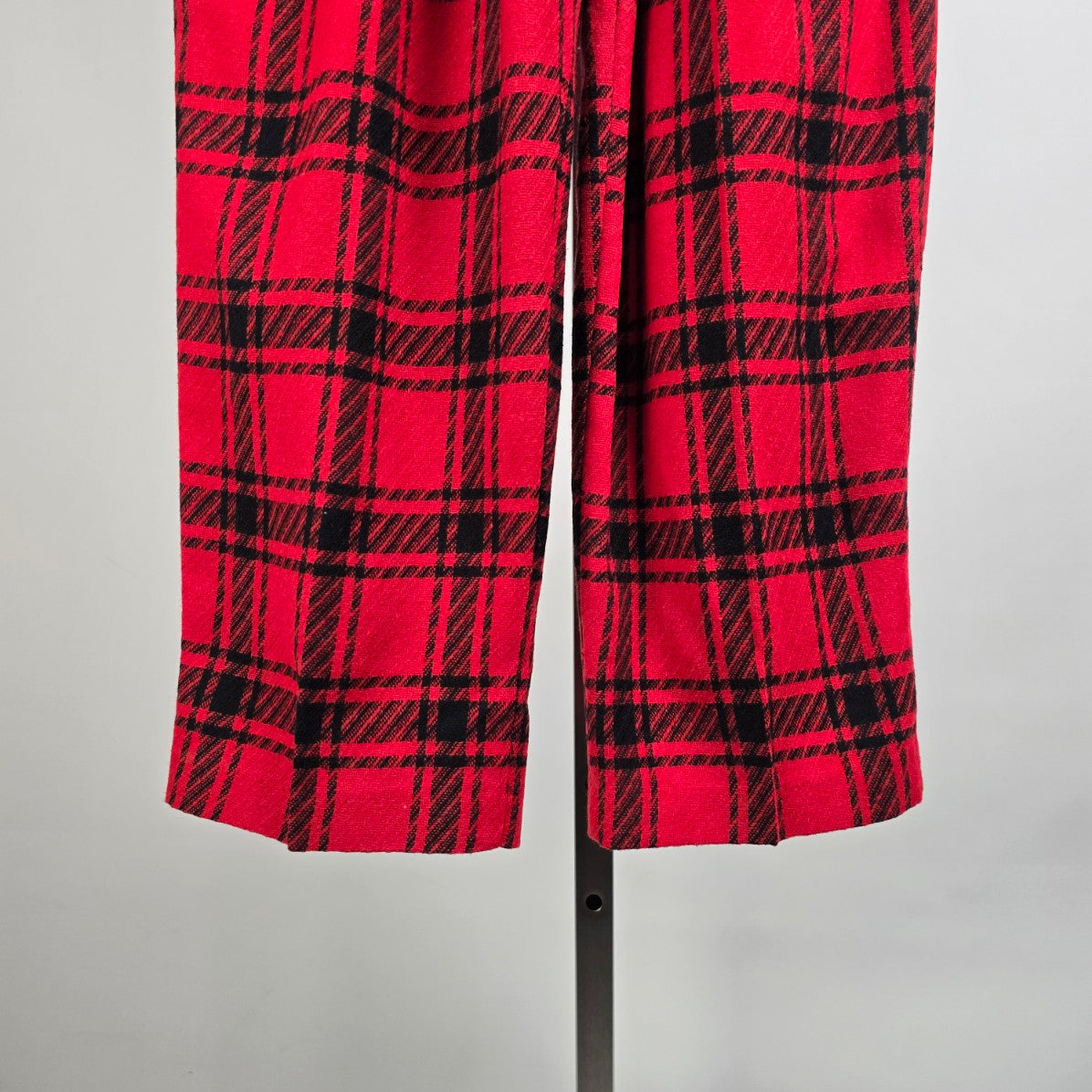 Vintage New View Red Plaid Wool Straight Leg Pants Size M/L