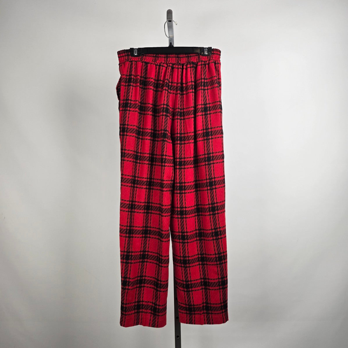 Vintage New View Red Plaid Wool Straight Leg Pants Size M/L
