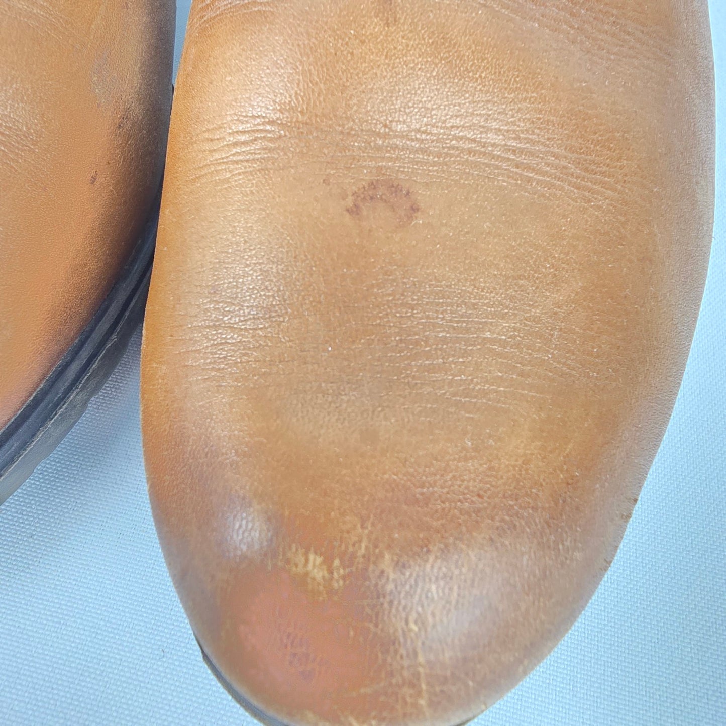 Remonte Brown Leather Floral Embossed Short Boot Size 7.5