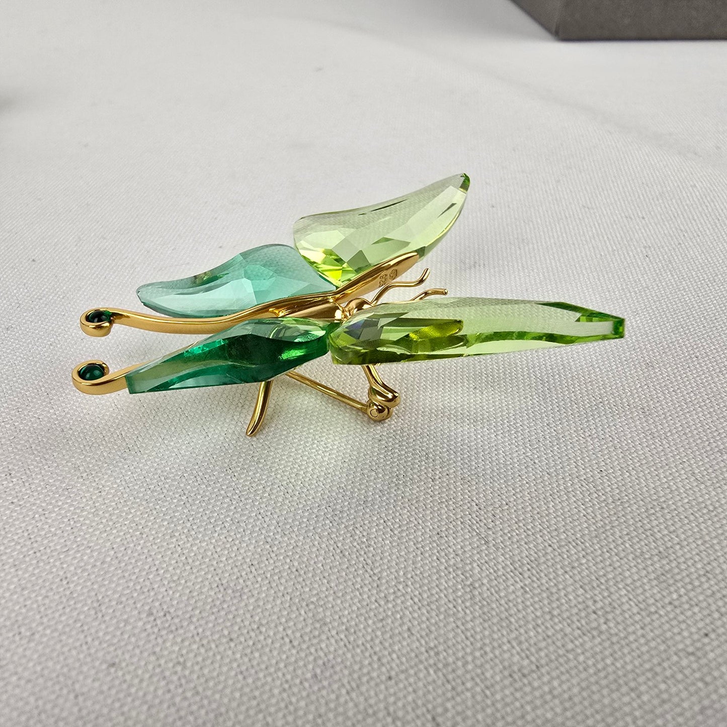 Daniel Swarovski Paradise Green Crystal Butterfly 925 Brooch