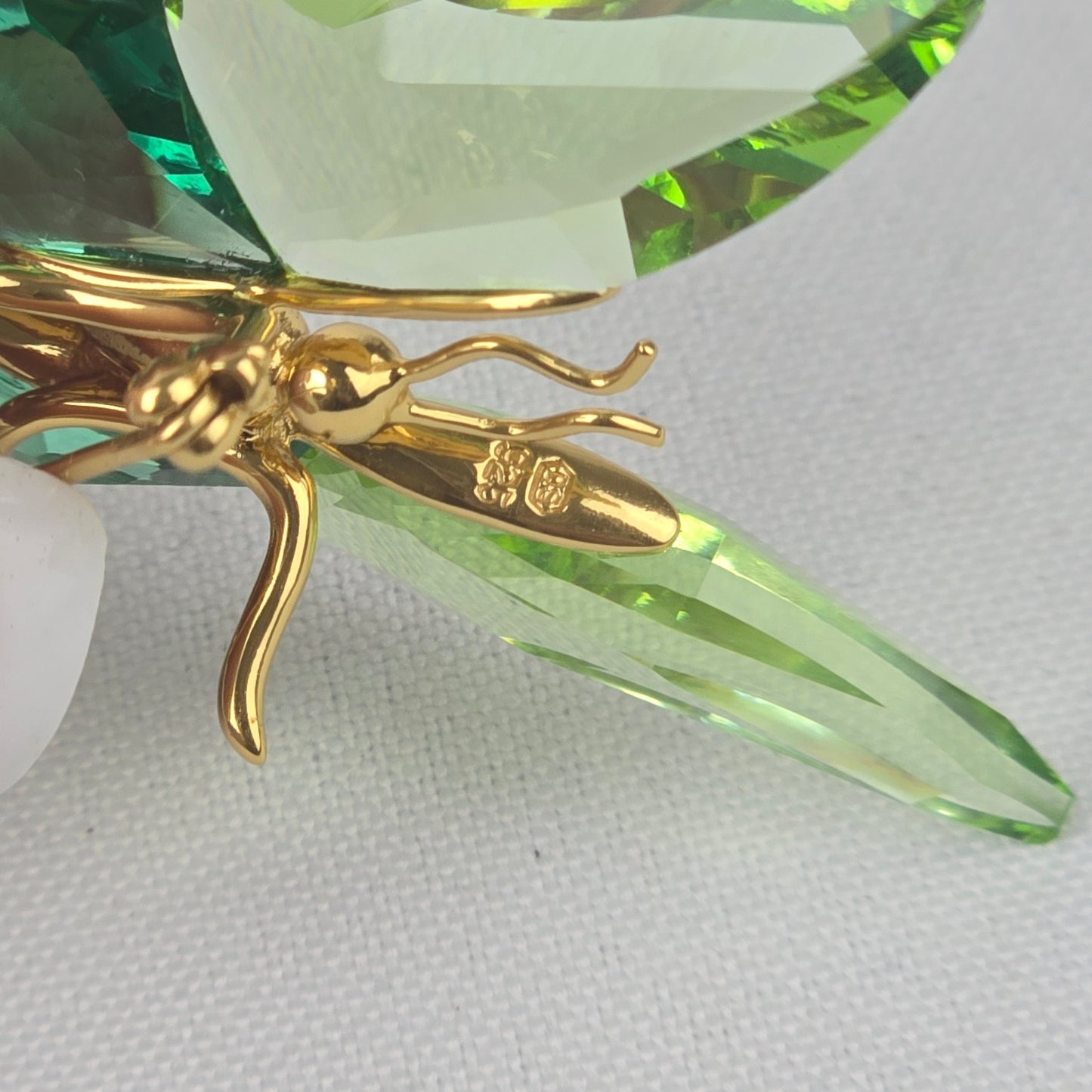 Daniel Swarovski Paradise Green Crystal Butterfly 925 Brooch