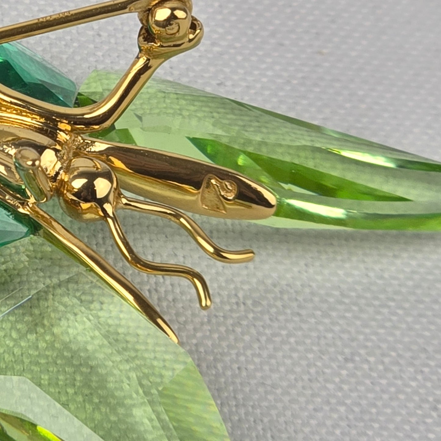 Daniel Swarovski Paradise Green Crystal Butterfly 925 Brooch