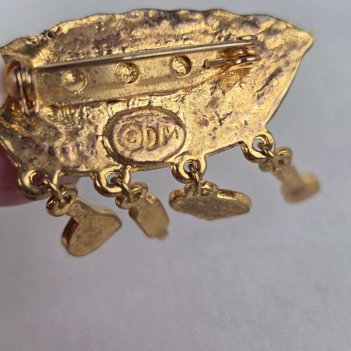 Vintage Enamel Pie Baking Brooch