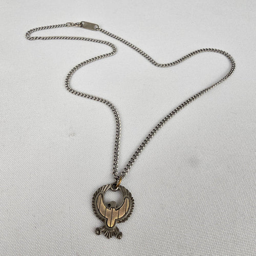 Vintage Amway Rising Phoenix Silver Necklace