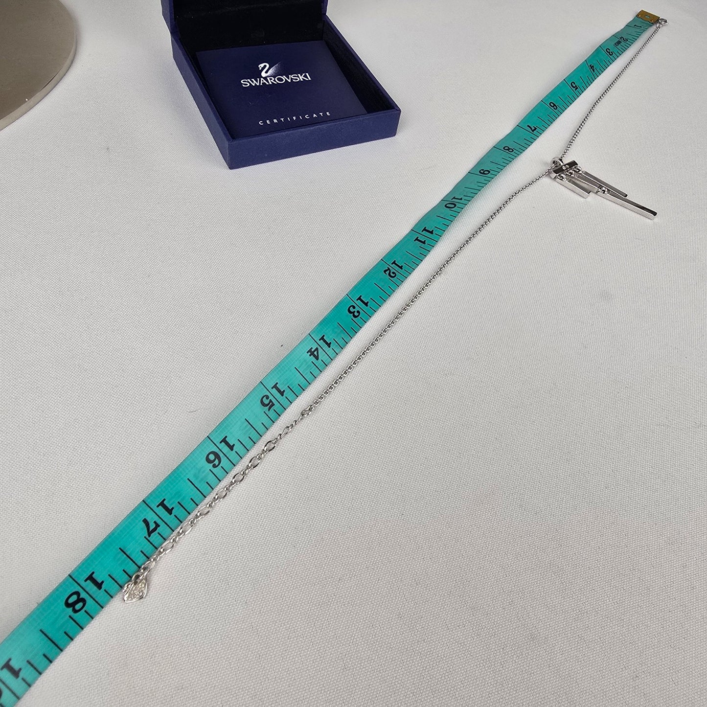 Swarovski Silver Crystal Pendant Necklace