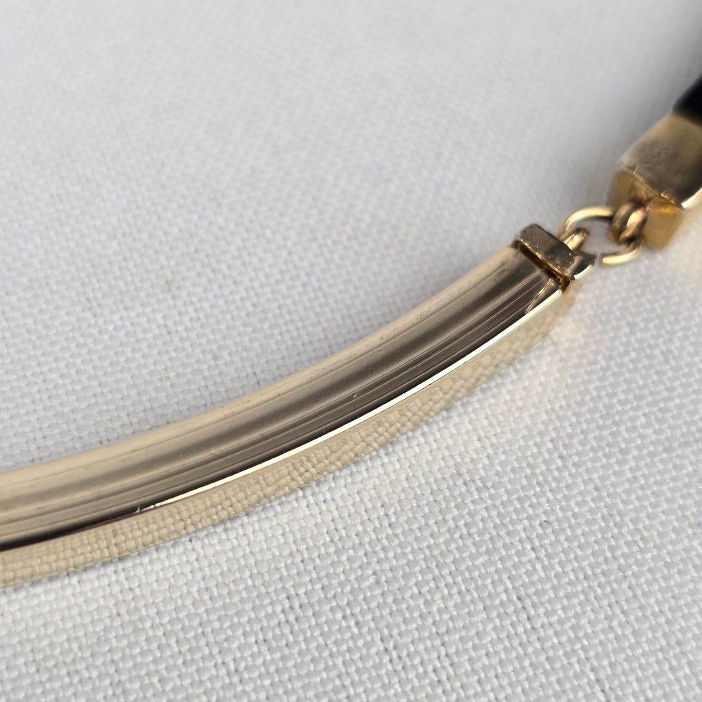 Vintage Sarah Coventry Black & Gold Choker Necklace