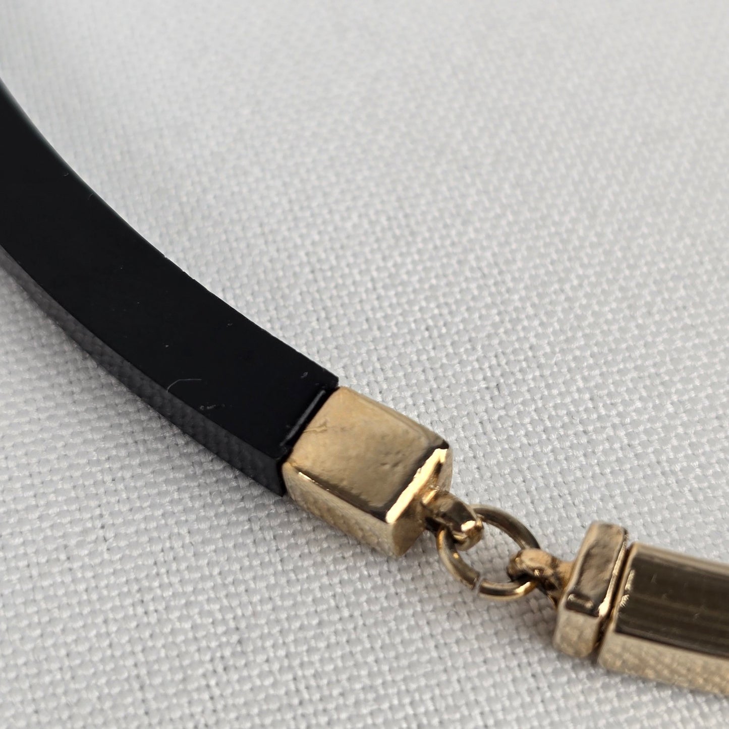 Vintage Sarah Coventry Black & Gold Choker Necklace