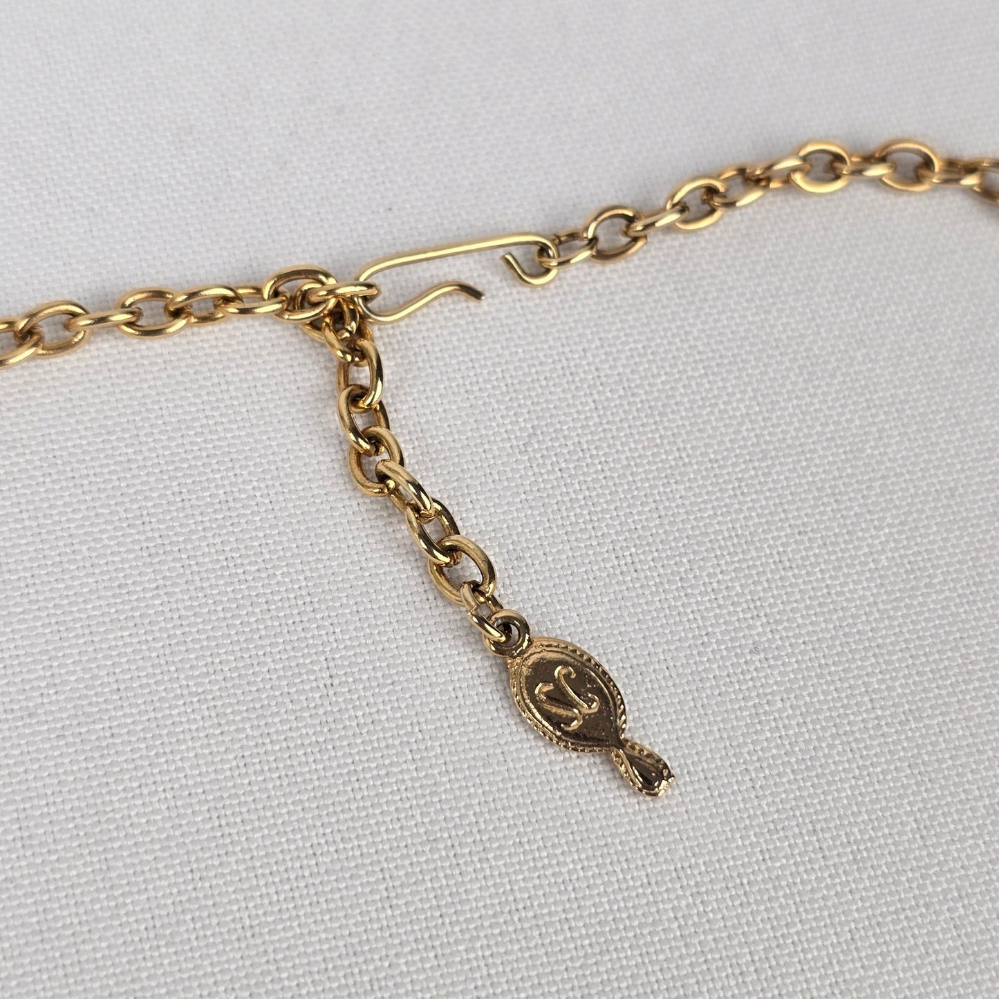 Vintage Sarah Coventry Black & Gold Choker Necklace